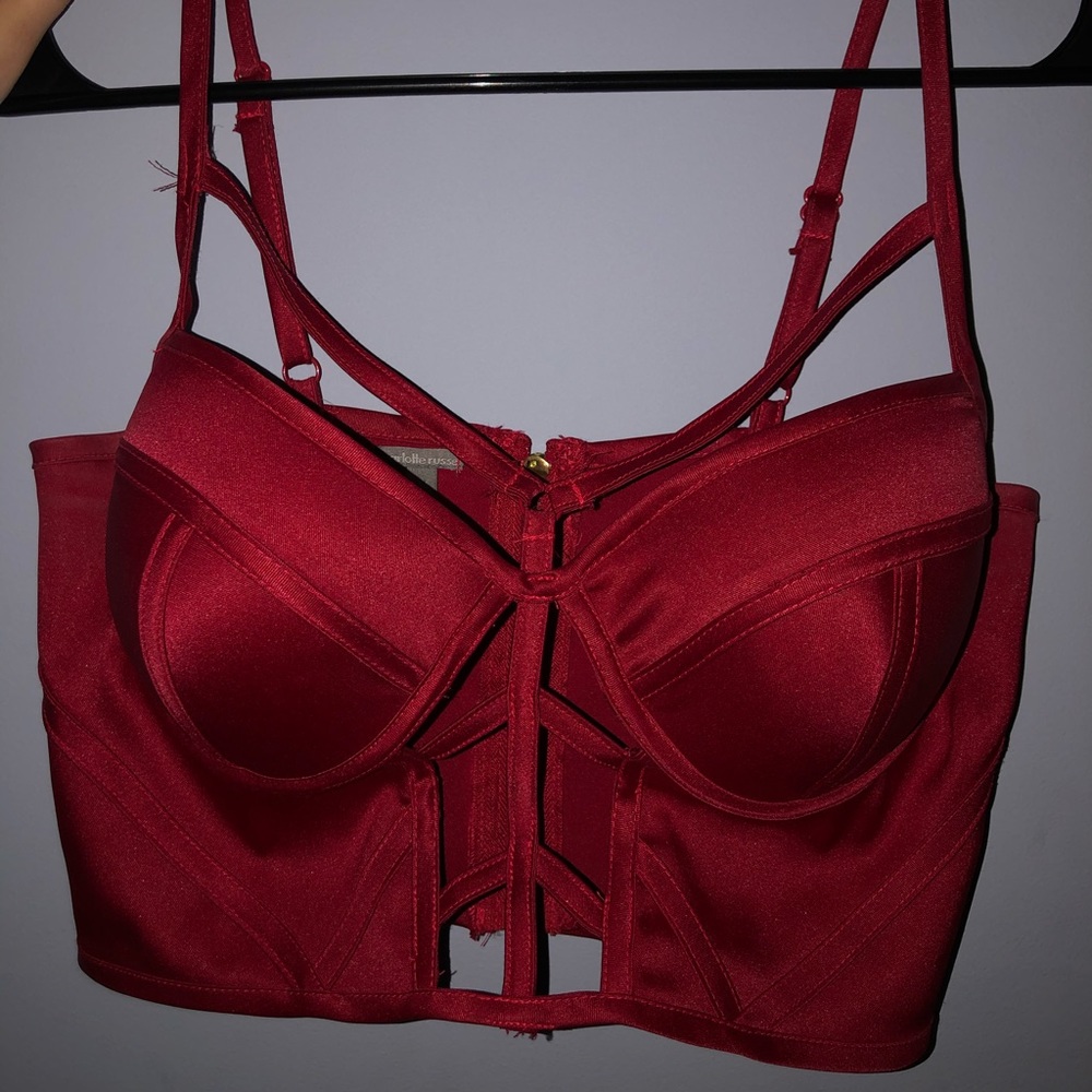 Red strappy bra/bralette